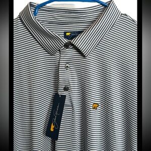 Jack Nicklaus Polo Shirt Extra large Grey Stripe